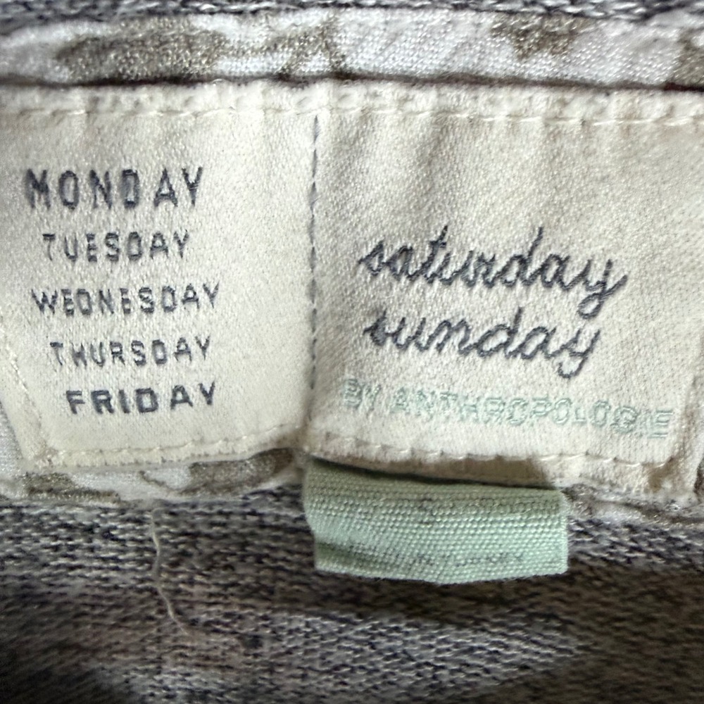Saturday Sunday‎ Anthro Gray Marled Knit Shawl Collar Button Pullover Sweater - Picture 3 of 8